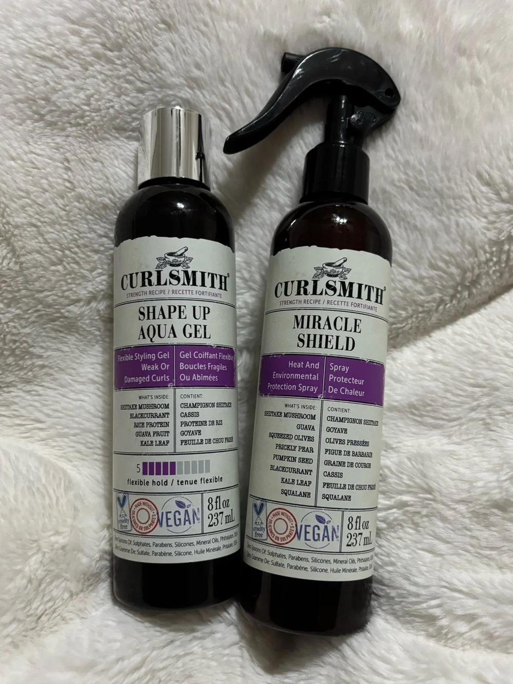 Curlsmith Kids Shape Up Aqua Gel & Miracle Shield Spray — Black